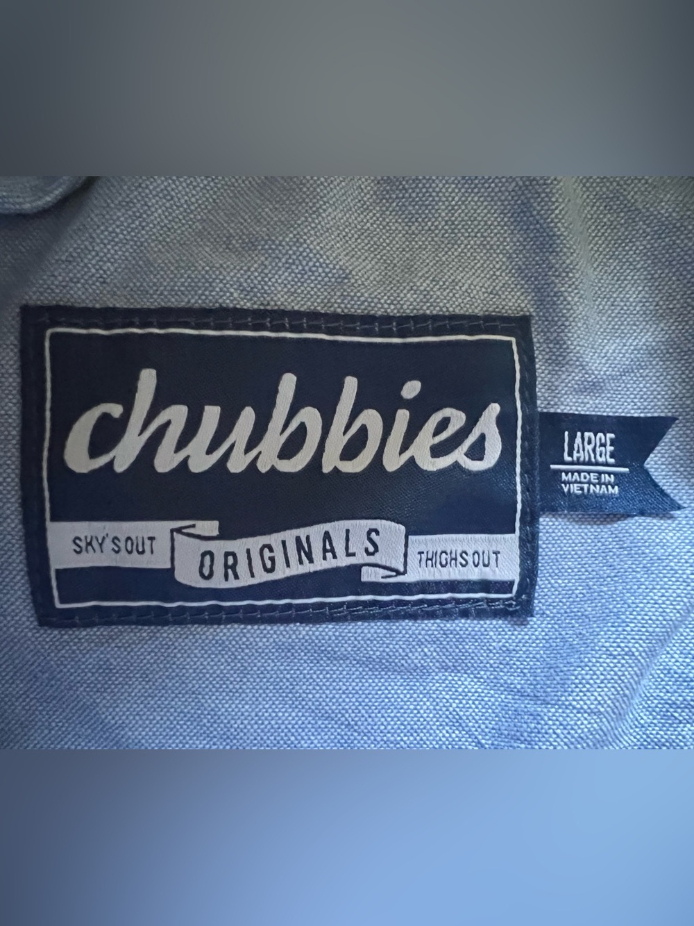 Chubbies Navy 5.5” Shorts Sz L - Picture 5 of 8